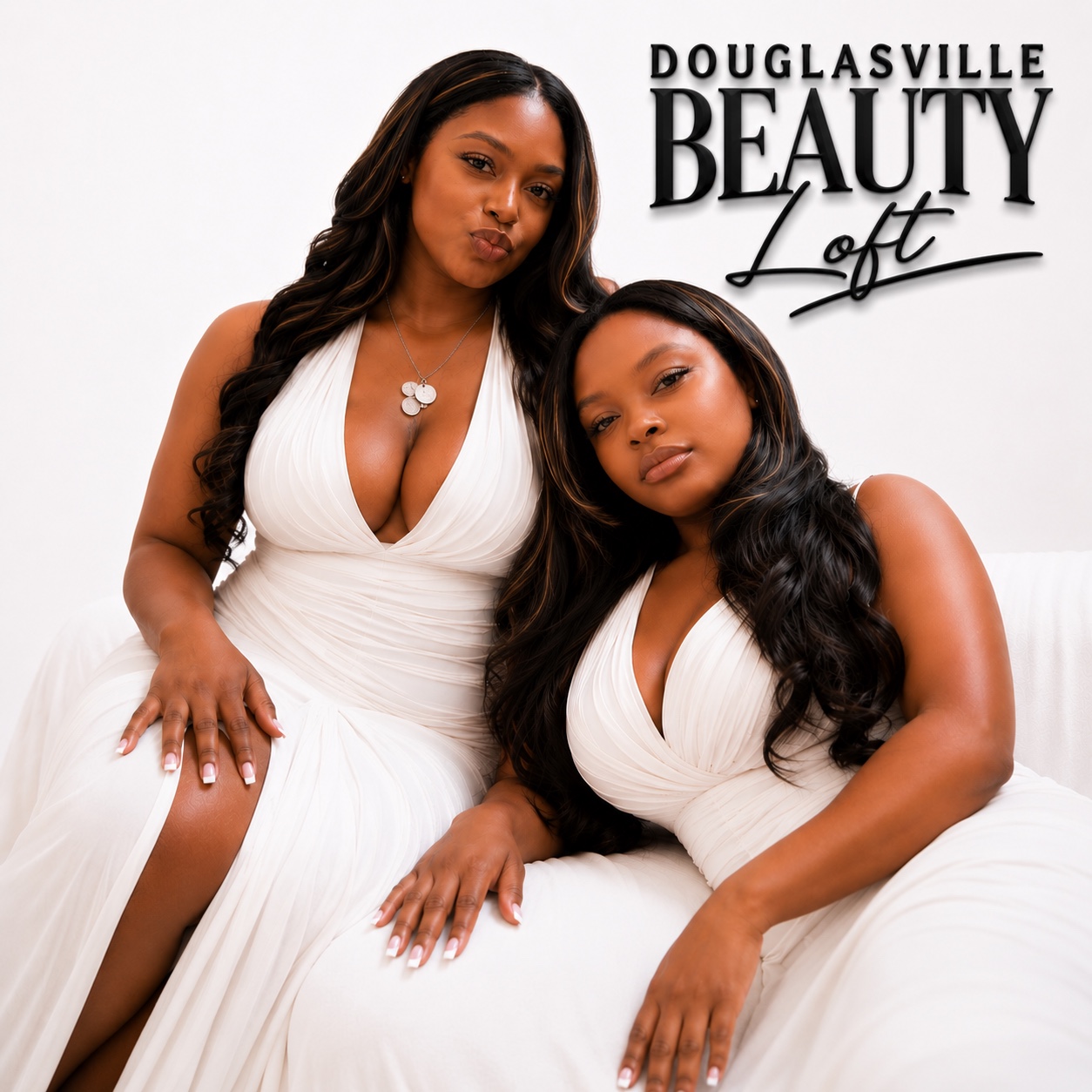 Tiffany and Seniya, owners of Douglasville Beauty Loft